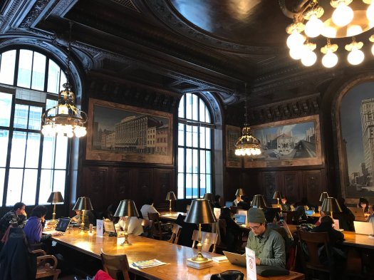  The 42nd Street New York Public Library has the reverent quiet of the singularly purposed 